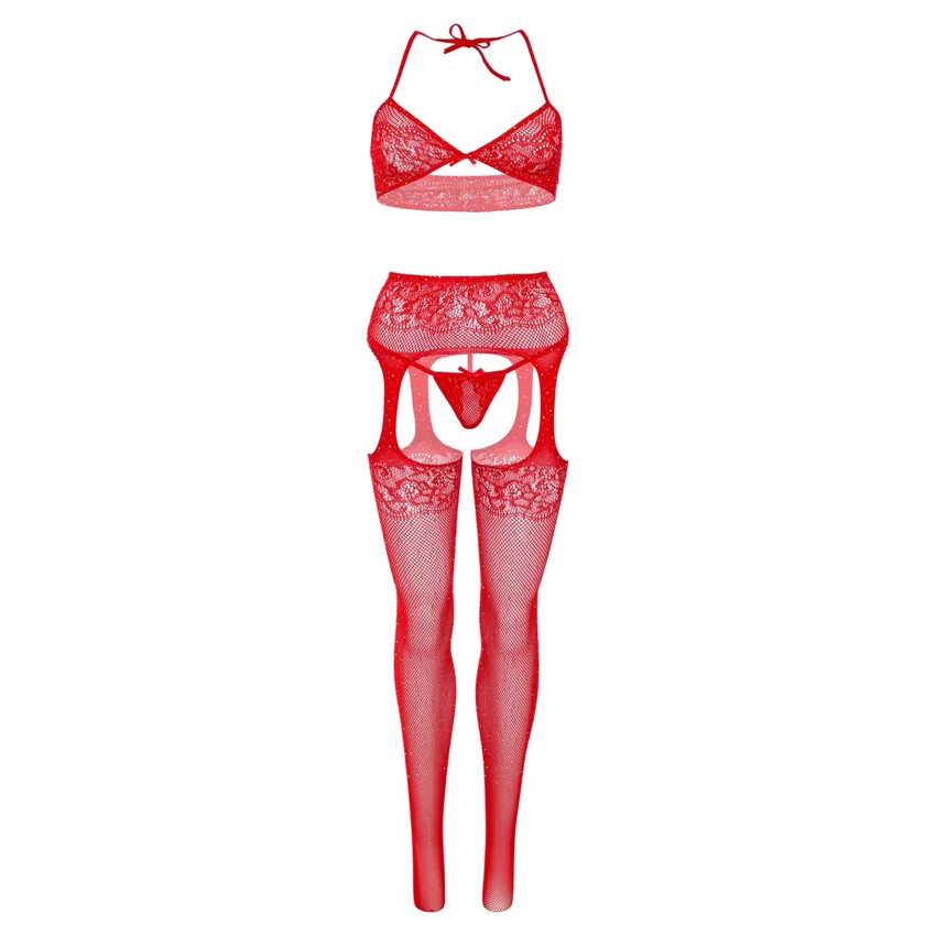 Catsuit Leg Avenue Celeste Roșu XS-L