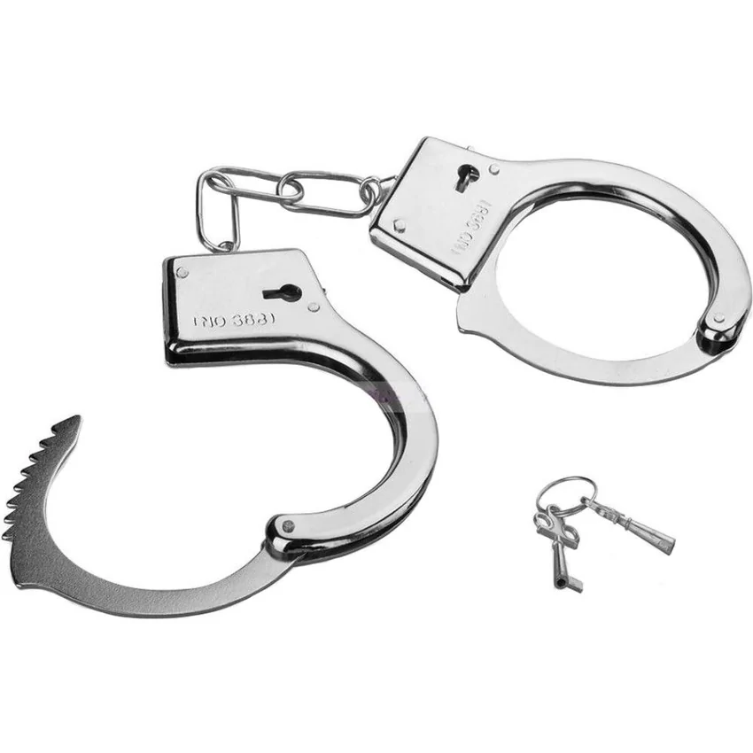 Cătușe Metalice Din Inox Police Argintiu