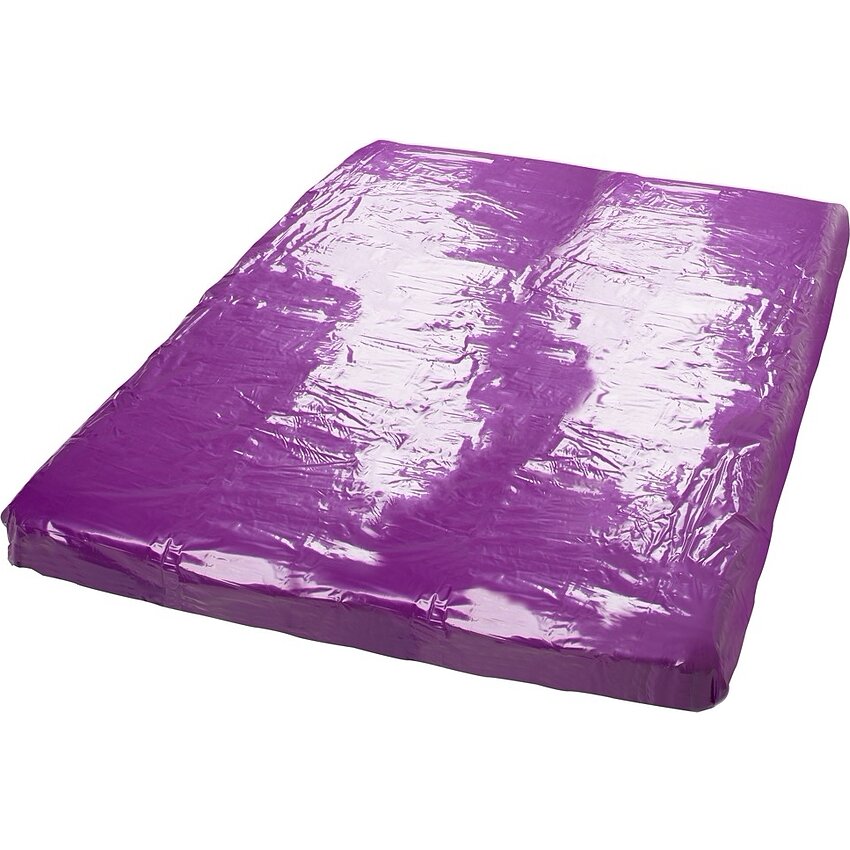 Cearceaf Vinil Mov Lucios 200x230cm — Protecție Compactă