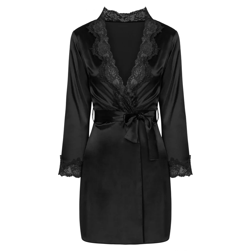 Chemise Cu Halat LivCo Jacqueline Negru L-XL