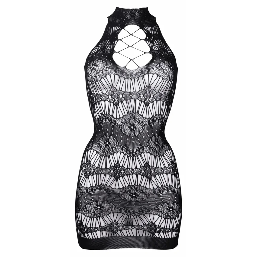 Chemise Le Désir Criss Cross Neck Negru S-L