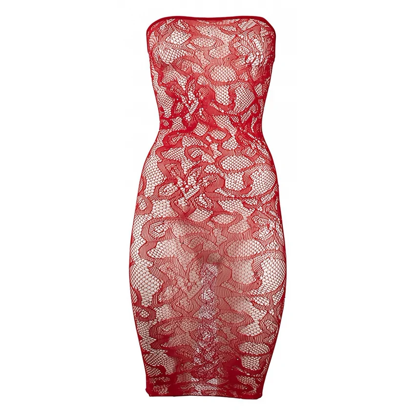Chemise Le Desir Star Rhinestone Roșu XL-2XL