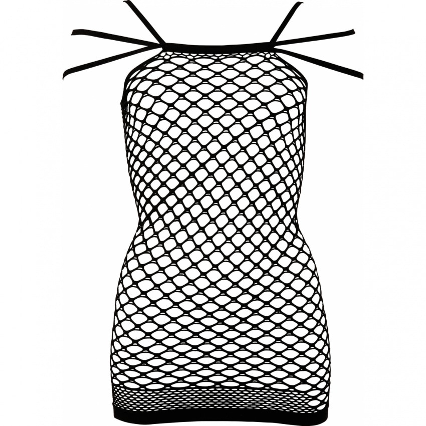 Chemise No:Xqse Din Plasă Elise Negru S-L