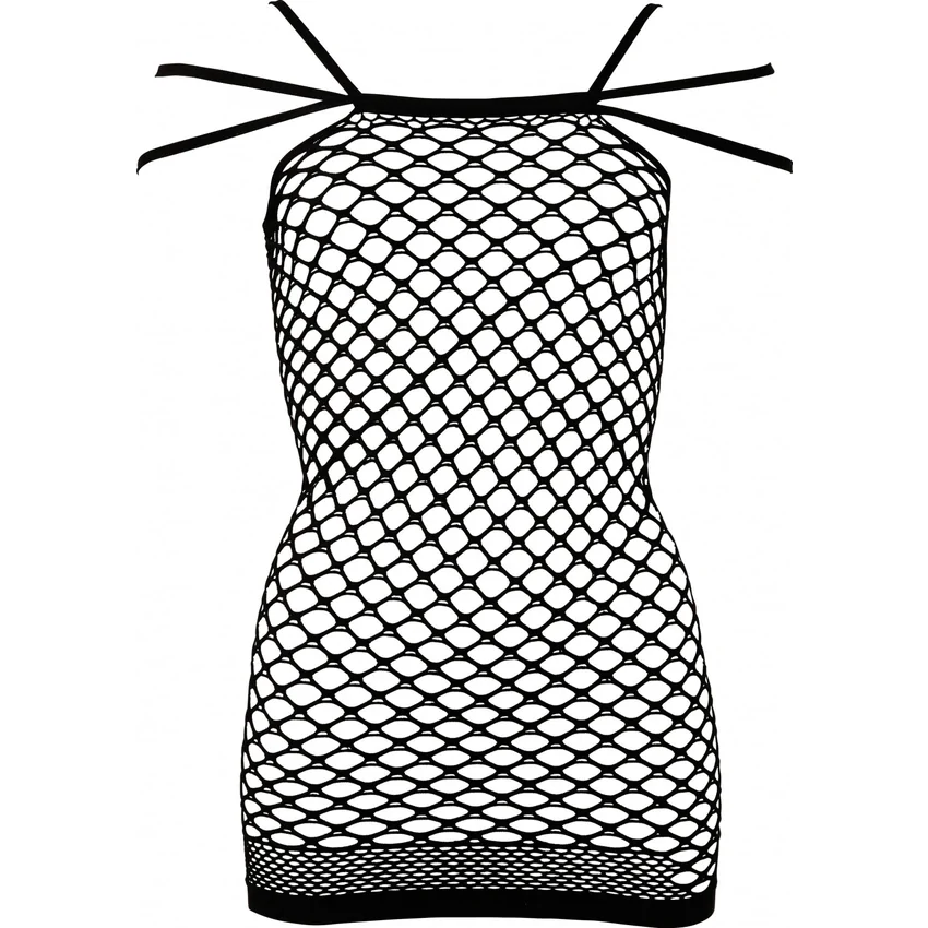 Chemise No:Xqse Din Plasă Elise Negru S-L