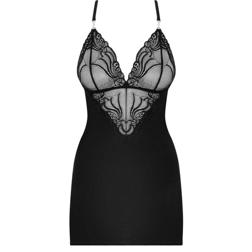 Chemise Obsessive 828-CHE Negru S-M