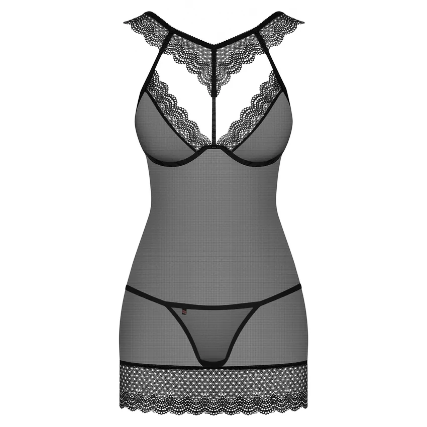 Chemise Obsessive 857-CHE Negru S-M