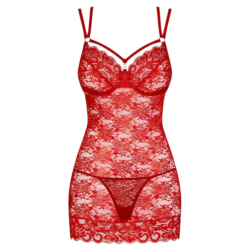 Chemise Obsessive 860-CHE Roșu L-XL