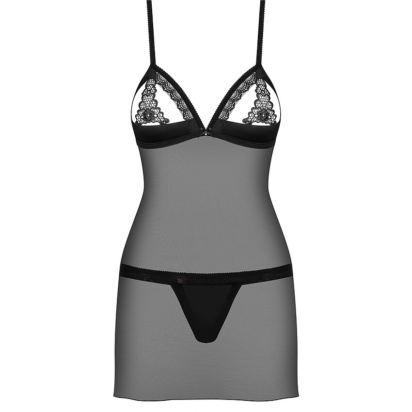Chemise Obsessive 865-CHE Negru L-XL
