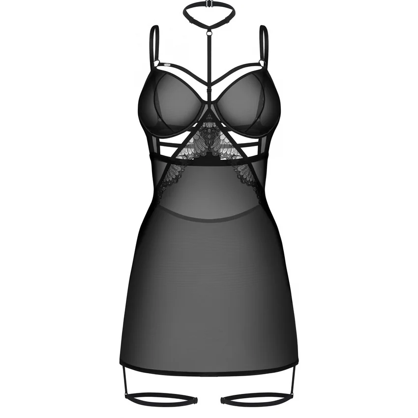 Chemise Obsessive Arrowel Negru L-XL