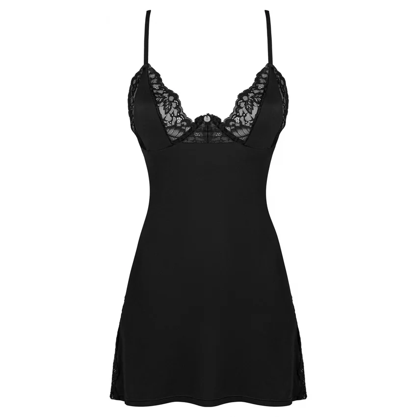 Chemise Obsessive Bellastia Negru XS-S