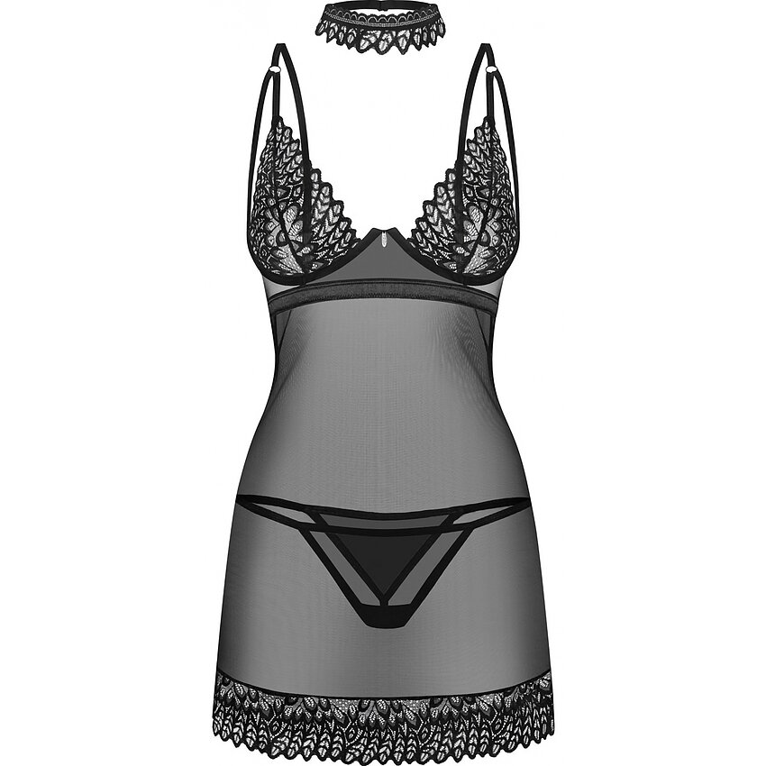 Chemise Obsessive Donarella Negru XS-S