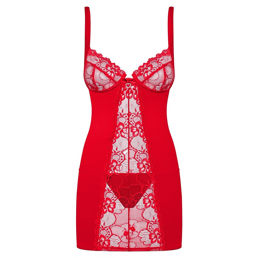 Chemise Obsessive Heartina Roșu S-M