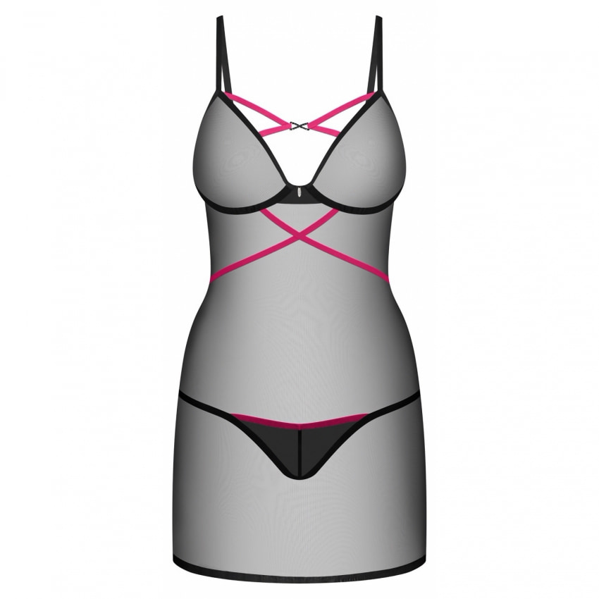 Chemise Obsessive Novenes Negru XS-S