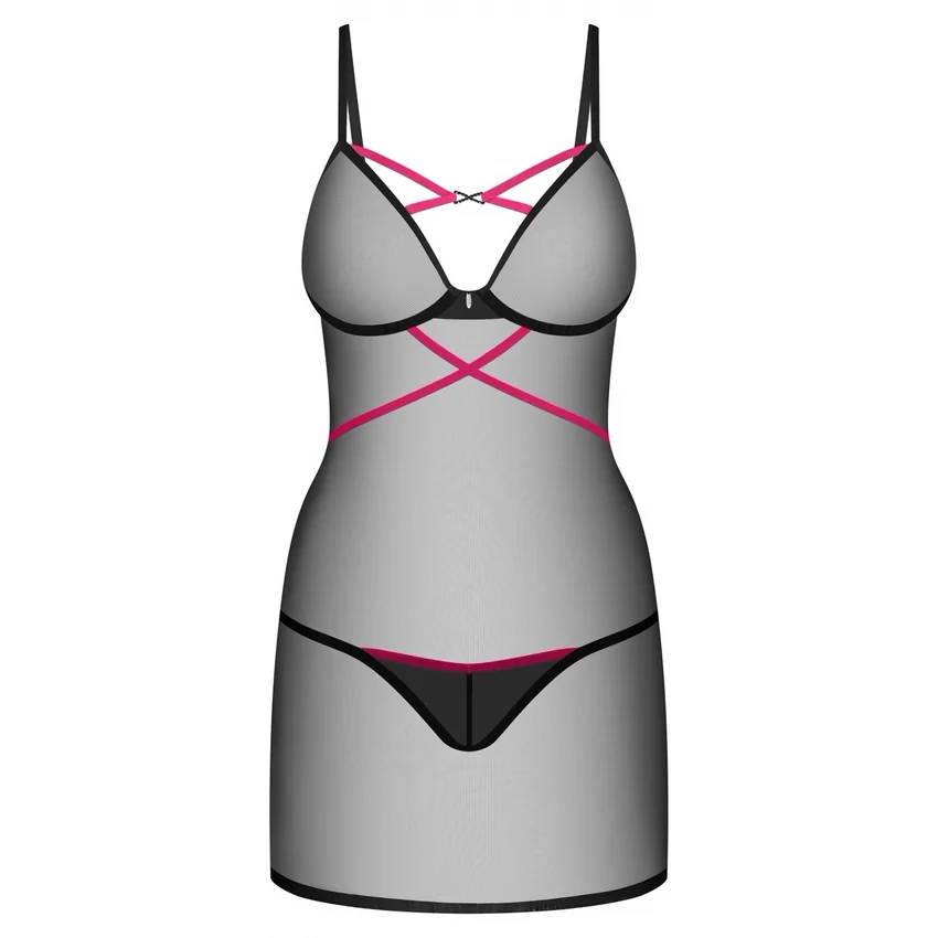 Chemise Obsessive Novenes Negru XS-S