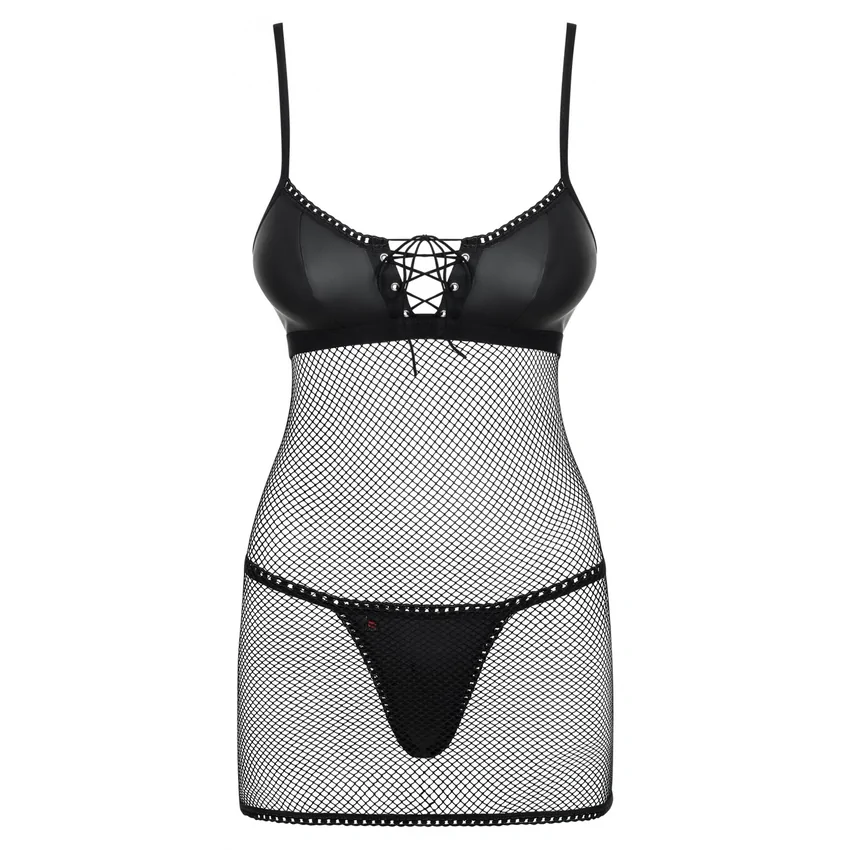 Chemise Obsessive Redella Negru L-XL