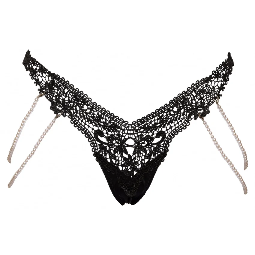 Chilot Cottelli Collection Pearls Negru S-M