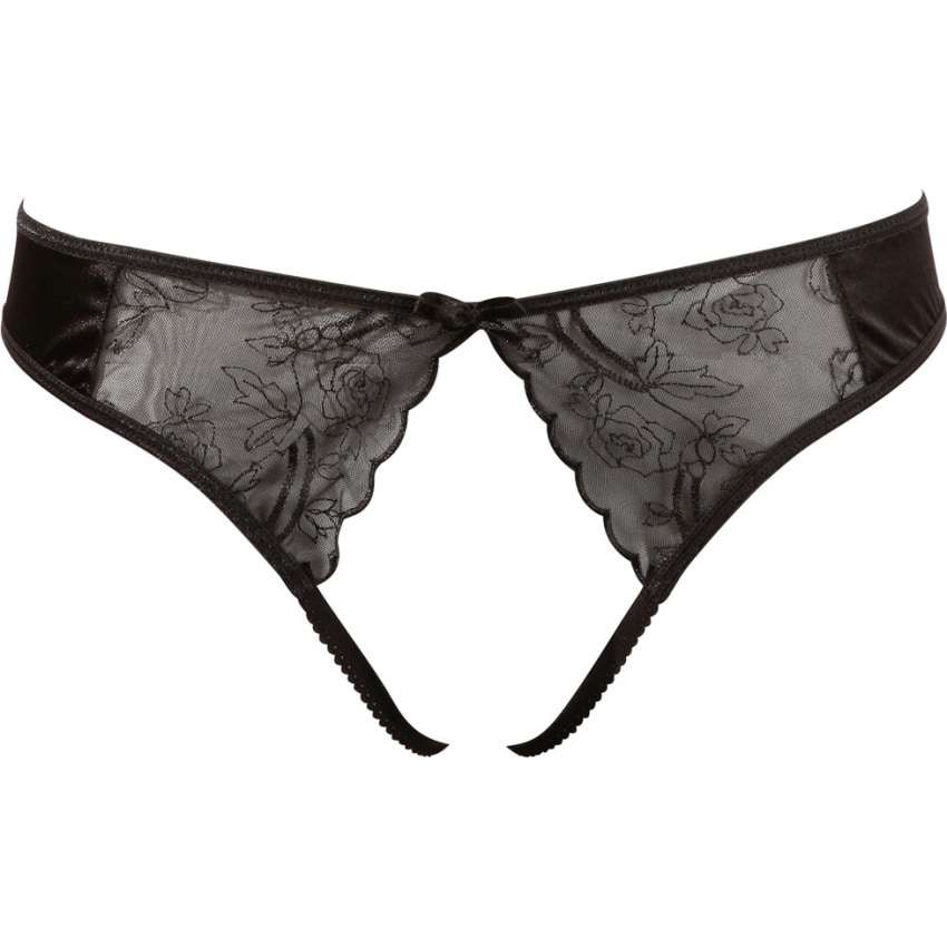 Chilot Decupat Cottelli Collection Denise Negru S