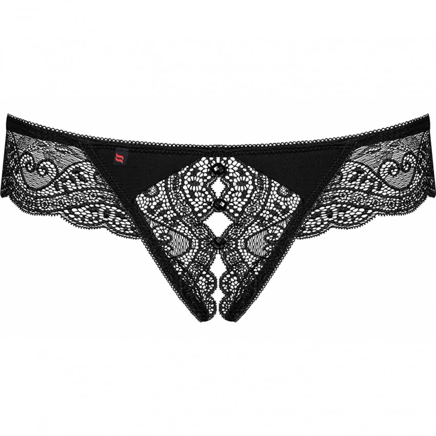 Chilot Decupat Obsessive Miamor Negru L-XL