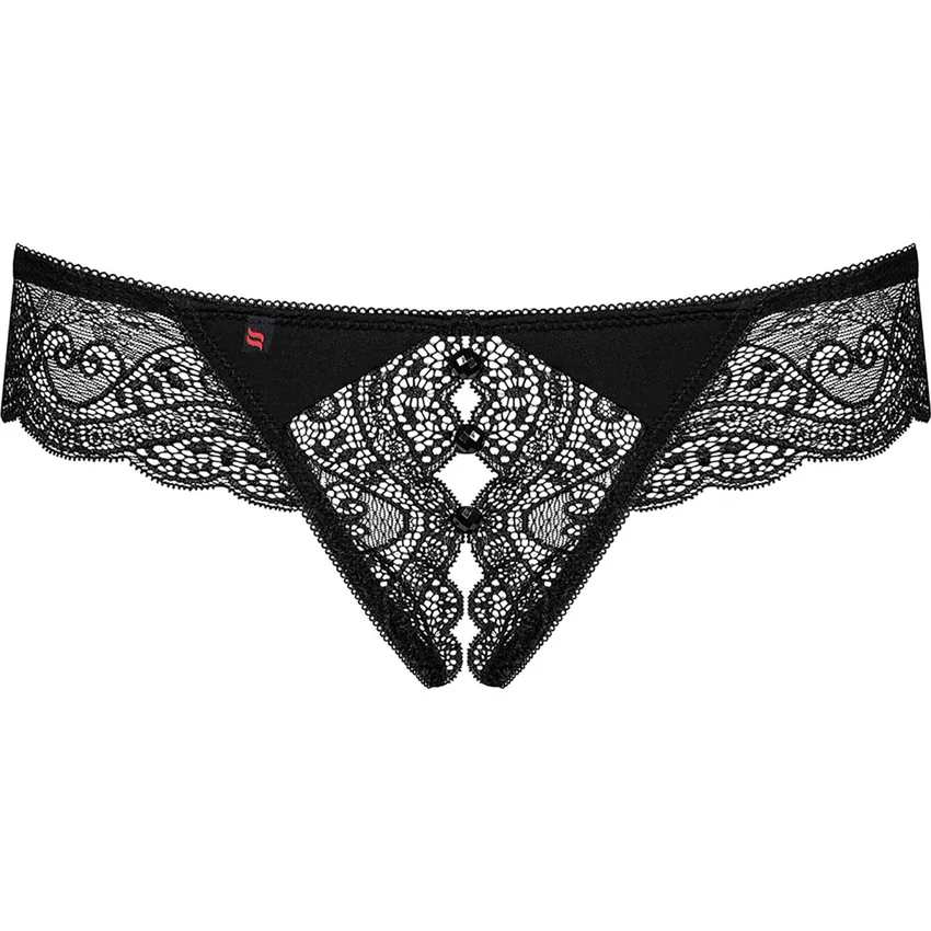 Chilot Decupat Obsessive Miamor Negru L-XL