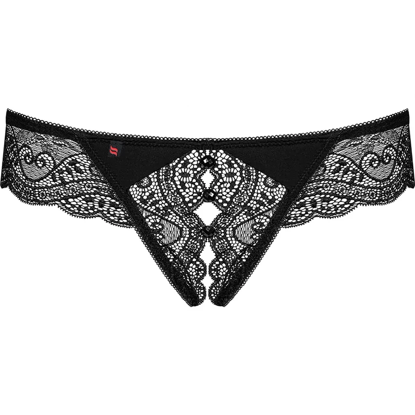Chilot Decupat Obsessive Miamor Negru L-XL