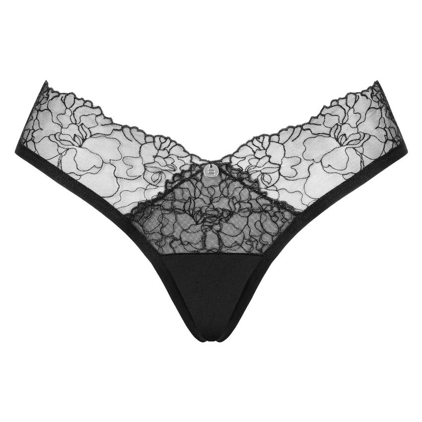 Chilot Obsessive Bella Rou Panties Negru XS-S