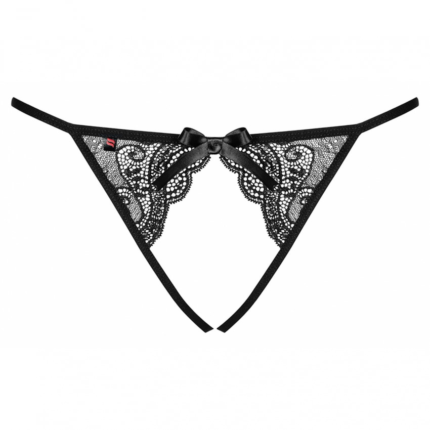 Chiloței Decupați Obsessive Miamor Negru L-XL