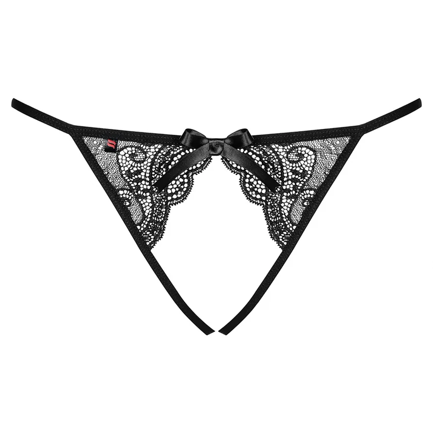 Chiloței Decupați Obsessive Miamor Negru L-XL