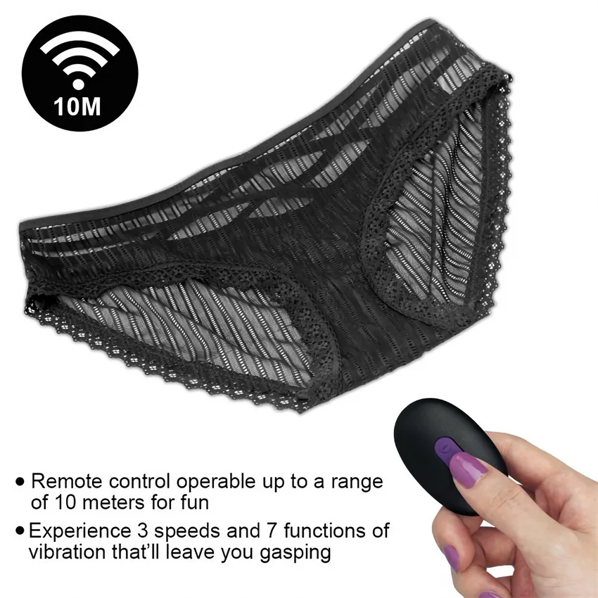 Chiloți Vibratori IJOY Rechargeable Remote Control Negru