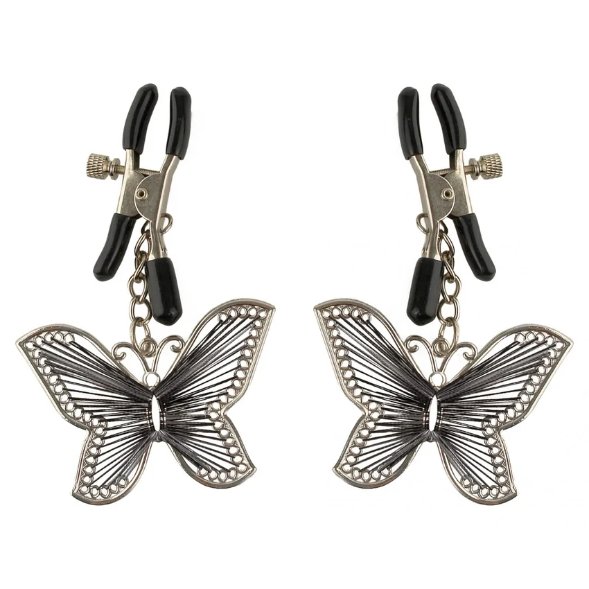 Cleme Sfârcuri Butterfly Argintiu