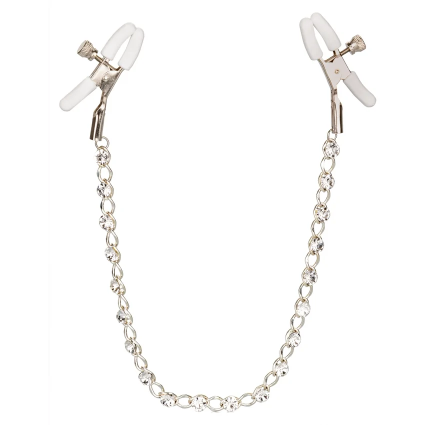Cleme Sfârcuri Crystal Chain Argintiu