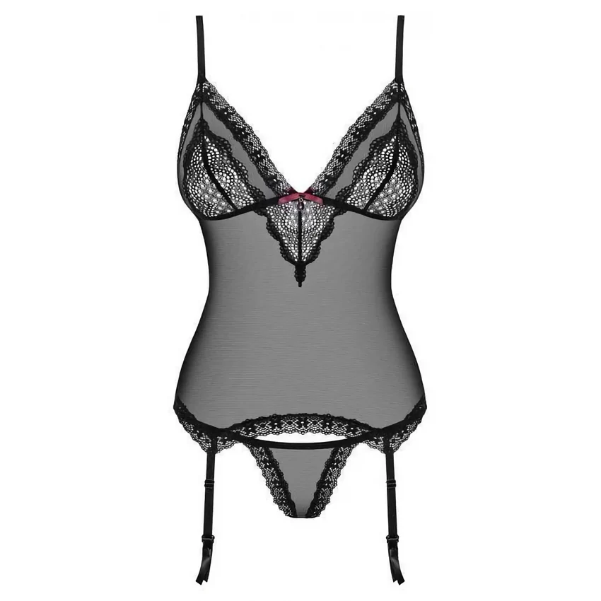 Corset Obsessive 820-COR Negru L-XL
