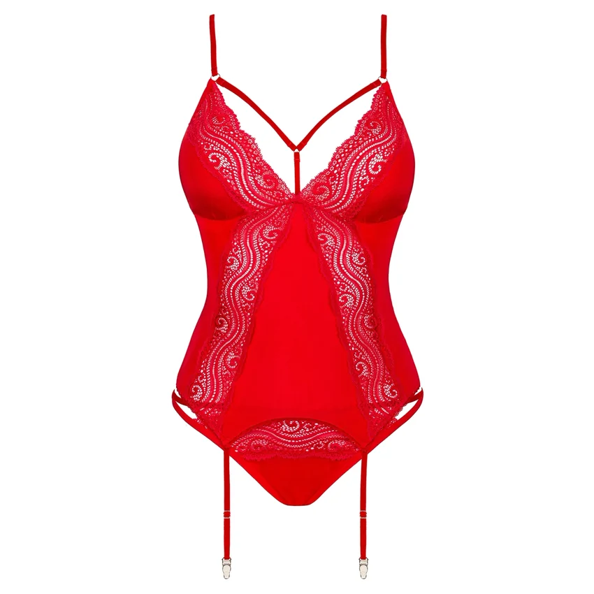 Corset Obsessive Diyosa Roșu XS-S