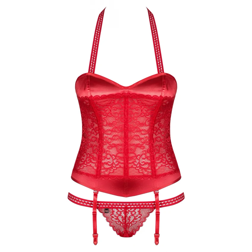 Corset Obsessive Flameria Roșu S-M