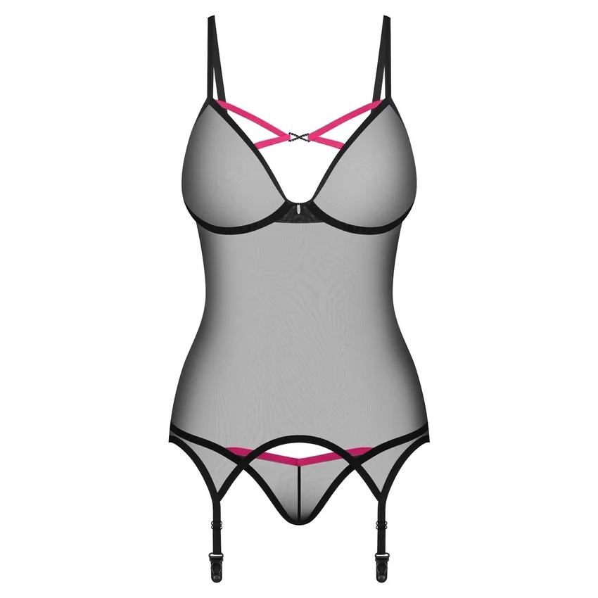 Corset Obsessive Novenes Negru XS-S