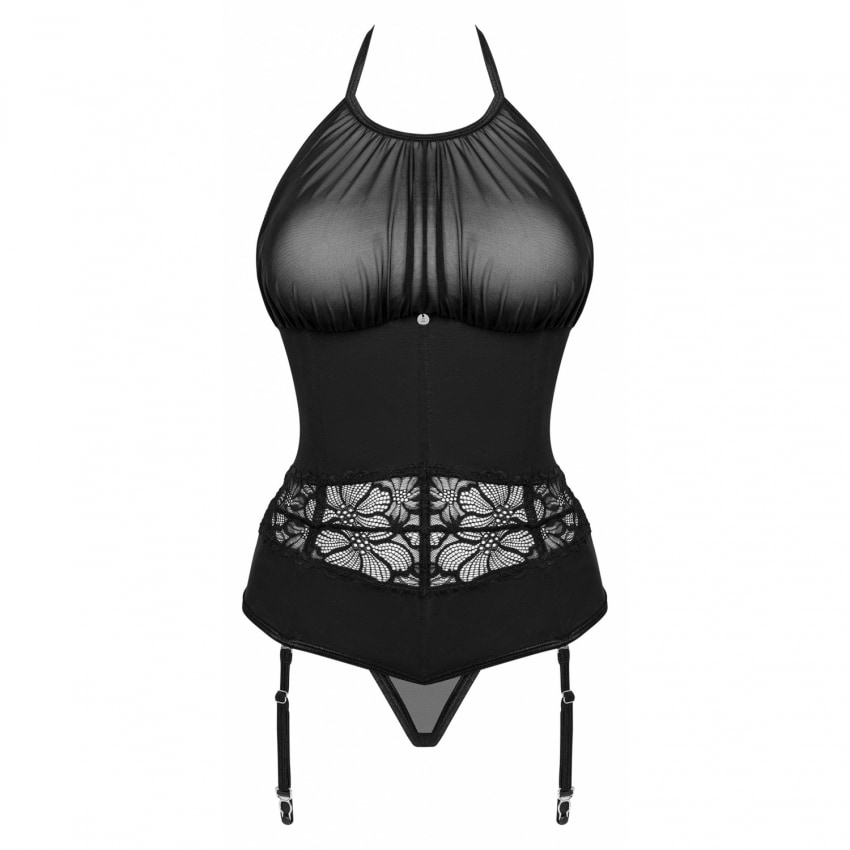 Corset Obsessive Serafia Negru XS-S
