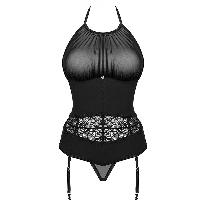 Corset Obsessive Serafia Negru XS-S