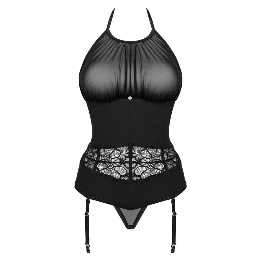 Corset Obsessive Serafia Negru XS-S