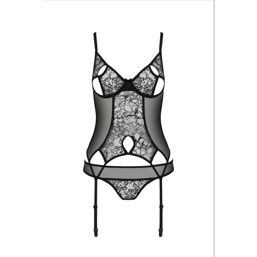 Corset Passion Eco Primula Negru L-XL