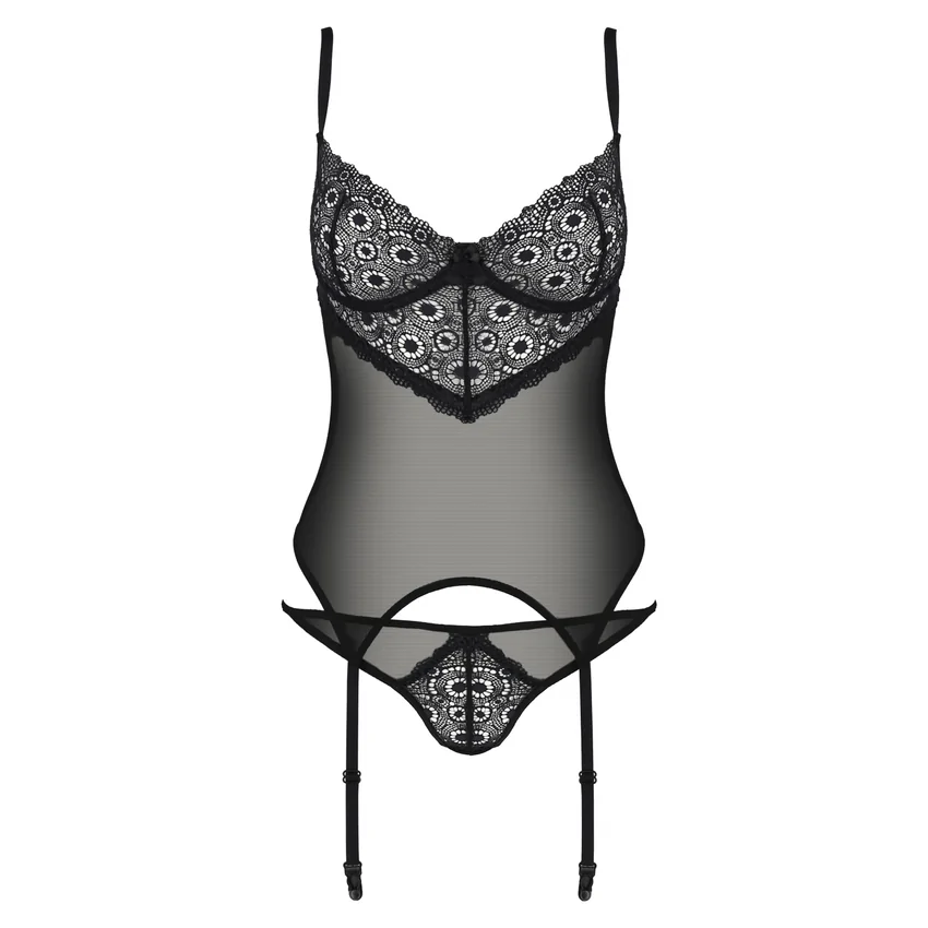 Corset Passion Eco Zinnia Negru L-XL