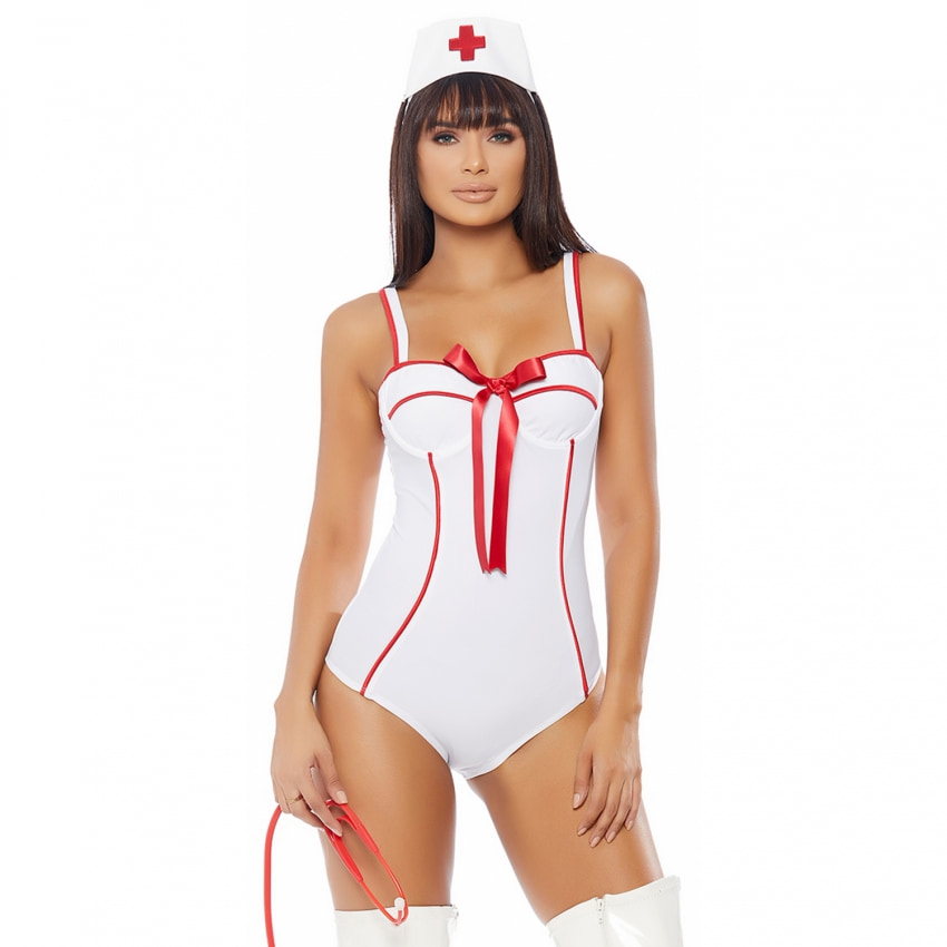 Costum Forplay În Perfect Health Alb XS-S