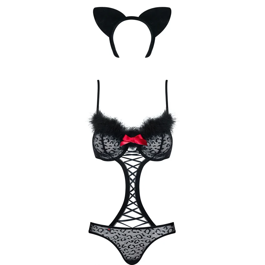 Costum Obsessive Gepardina Negru S-M