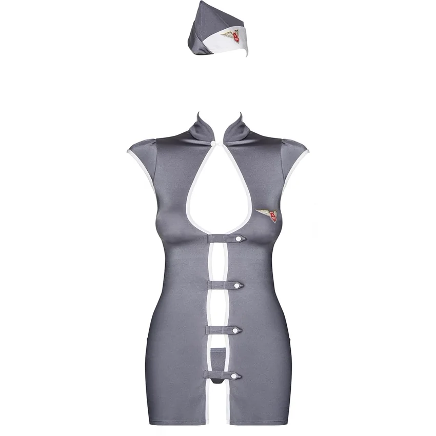 Costum Obsessive Stewardesă Gri S-M