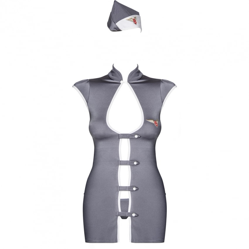 Costum Obsessive Stewardesă Gri S-M