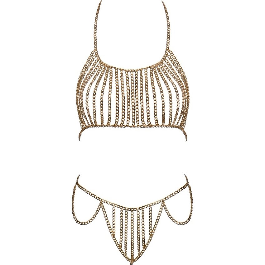 Cottelli Collection – Bikini Din Lanț Auriu, Ajustabil