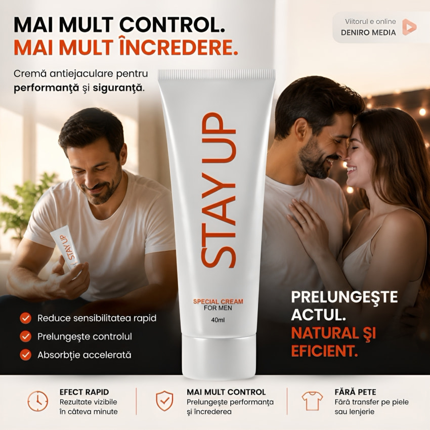 Cremă Antiejaculare Membru Stay Up Delay 40ml