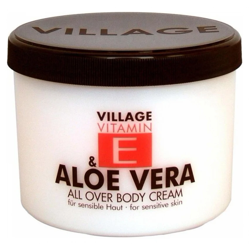 Cremă Corp Cu Vitamină E Și Aloe Vera Village Cosmetics 500ml