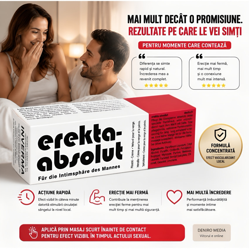Cremă Erecție Erekta Absolut Cream 18ml