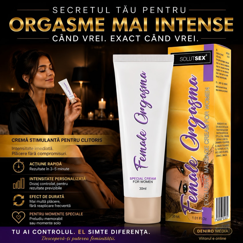 Cremă Activatoare Female Plăcere sexuală maximă Fără întârziere 30ml
