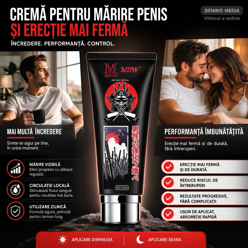 Cremă Creștere Falus Movo Japan Samurai 60ml