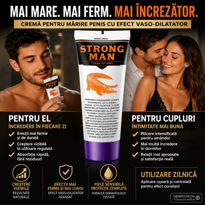 Cremă Creștere Penis Strong Man 50ml